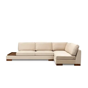 Reykjavik hörn med puff (313-193 x 97 x 80 cm) Hörnsoffa Beige