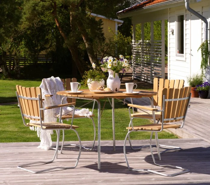 56:an Karmstol Teak - Bild 5