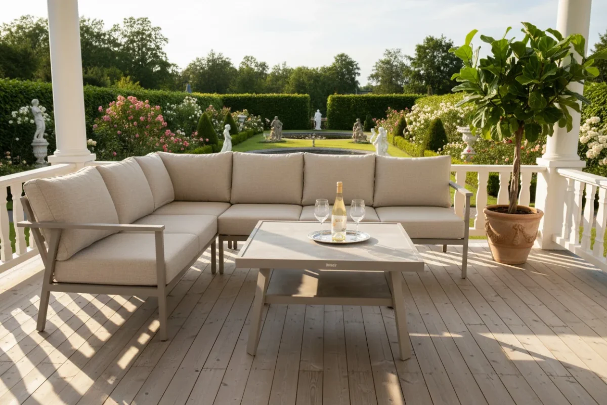 Samvaro XL Soffbord 90x90 cm Khaki - Bild 3