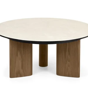 Sandy Soffbord Runt Canaletto Walnut