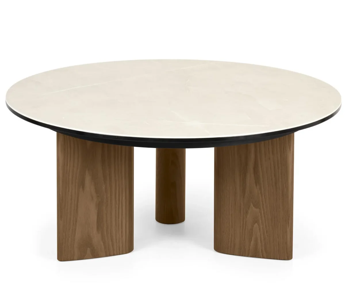 Sandy Soffbord Runt Canaletto Walnut