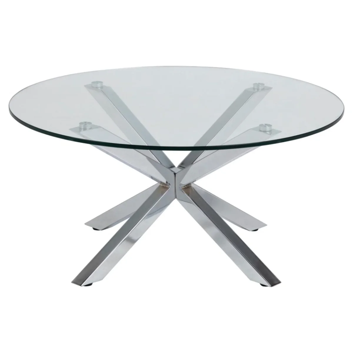 Verdun Soffbord Rund 82 cm Glas/Krom - Bild 3