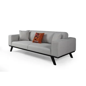 Maputo 3-sits (222 x 92 x 77 cm) 3-sits bäddsoffa Ljusgrå