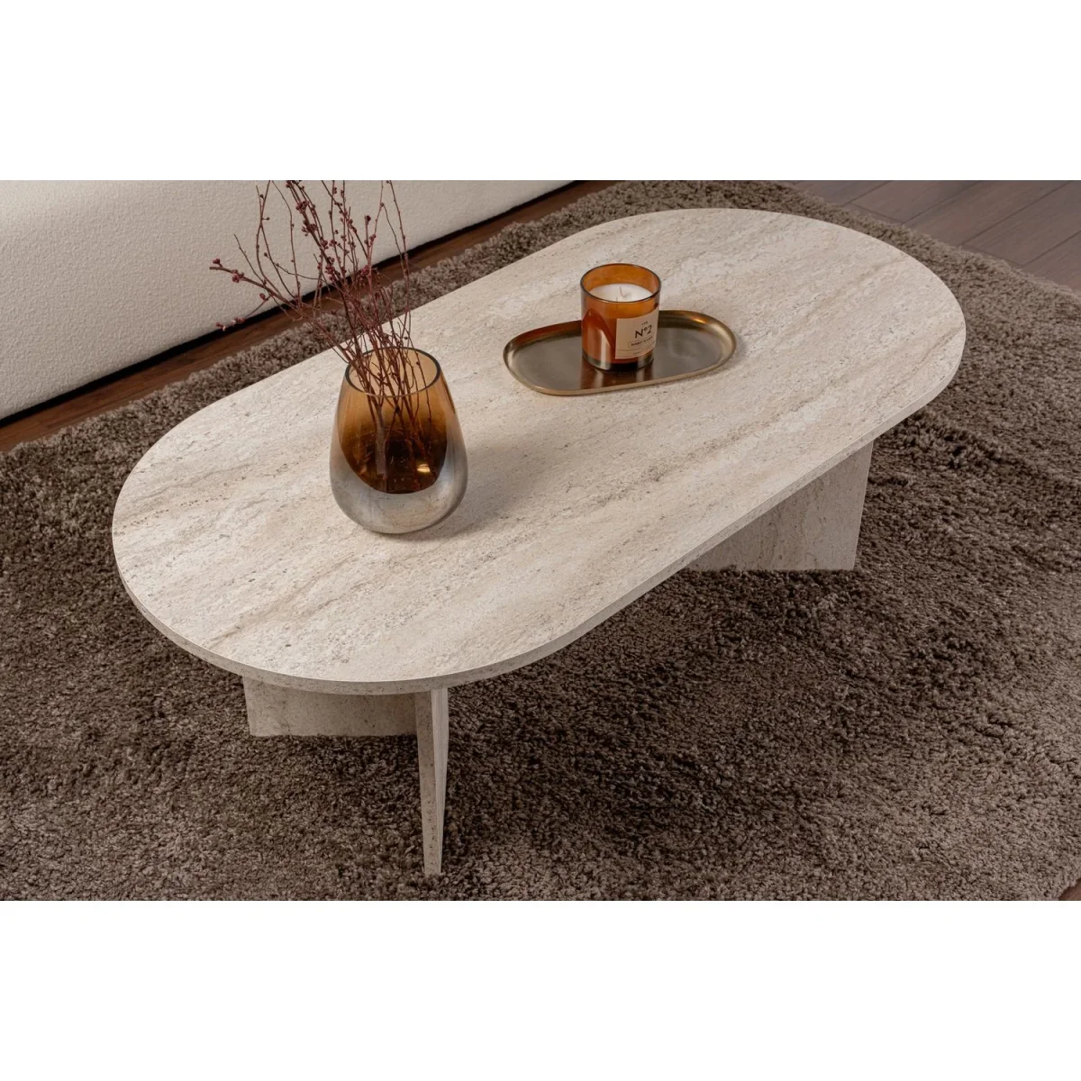Trentino Soffbord Travertine - Bild 5